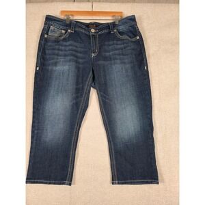 Seven7 Luxe Women's Capri Jeans Dark Wash Size 20